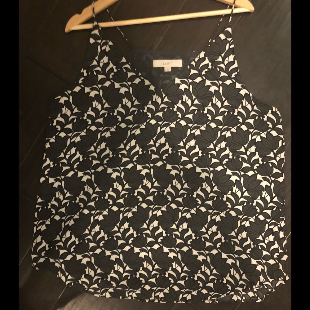 Loft Black and White Cami